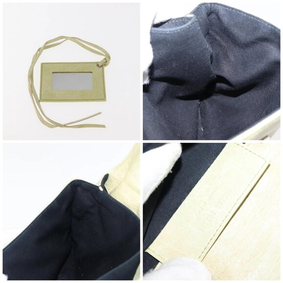 BALENCIAGA The Giant Envelope Bag Leather Silver Light Green - Picture 16 of 16